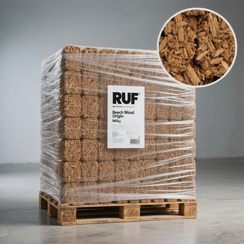 Briquetas RUF de Haya - Combustion Larga